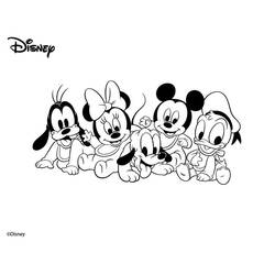 Disegno da colorare: Baby Disney (Personaggi dei Cartoni Animati) #198173 - Pagine da Colorare Stampabili Gratuite