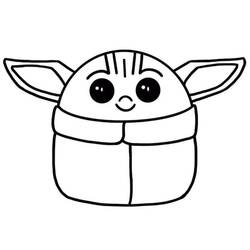 Disegno da colorare: Baby Yoda (Personaggi dei Cartoni Animati) #195075 - Pagine da Colorare Stampabili Gratuite