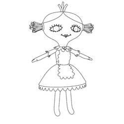 Disegno da colorare: Bambina Lilly (Personaggi dei Cartoni Animati) #182456 - Pagine da Colorare Stampabili Gratuite