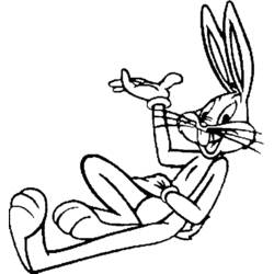 Disegno da colorare: Bugs Bunny (Personaggi dei Cartoni Animati) #26309 - Pagine da Colorare Stampabili Gratuite
