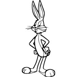 Disegno da colorare: Bugs Bunny (Personaggi dei Cartoni Animati) #26328 - Pagine da Colorare Stampabili Gratuite