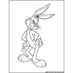 Disegno da colorare: Bugs Bunny (Personaggi dei Cartoni Animati) #26333 - Pagine da Colorare Stampabili Gratuite