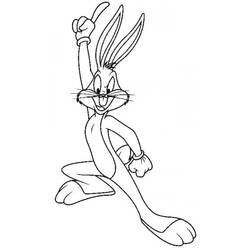 Disegno da colorare: Bugs Bunny (Personaggi dei Cartoni Animati) #26340 - Pagine da Colorare Stampabili Gratuite