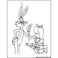 Disegno da colorare: Bugs Bunny (Personaggi dei Cartoni Animati) #26376 - Pagine da Colorare Stampabili Gratuite