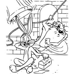 Disegno da colorare: Bugs Bunny (Personaggi dei Cartoni Animati) #26414 - Pagine da Colorare Stampabili Gratuite