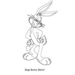 Disegno da colorare: Bugs Bunny (Personaggi dei Cartoni Animati) #26448 - Pagine da Colorare Stampabili Gratuite