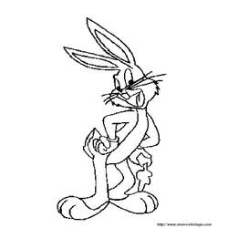 Disegno da colorare: Bugs Bunny (Personaggi dei Cartoni Animati) #26474 - Pagine da Colorare Stampabili Gratuite