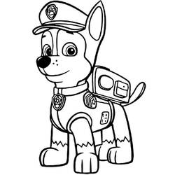 Disegni da colorare: Chase PAW Patrol - Pagine da Colorare Stampabili Gratuite
