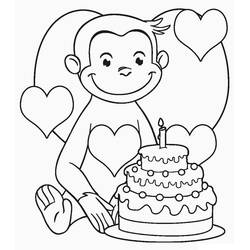 Disegni da colorare: Curious George - Pagine da Colorare Stampabili Gratuite