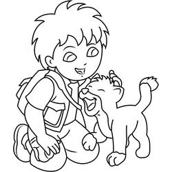 Disegno da colorare: Diego (Personaggi dei Cartoni Animati) #197992 - Pagine da Colorare Stampabili Gratuite