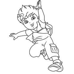 Disegni da colorare: Diego - Pagine da Colorare Stampabili Gratuite