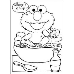 Disegno da colorare: Elmo (Personaggi dei Cartoni Animati) #203511 - Pagine da Colorare Stampabili Gratuite