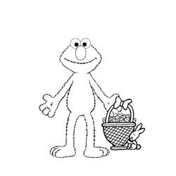 Disegno da colorare: Elmo (Personaggi dei Cartoni Animati) #203532 - Pagine da Colorare Stampabili Gratuite