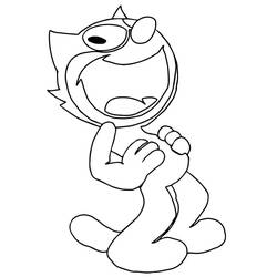 Disegno da colorare: Felix il Gatto (Personaggi dei Cartoni Animati) #207008 - Pagine da Colorare Stampabili Gratuite