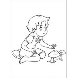 Disegno da colorare: Heidi (Personaggi dei Cartoni Animati) #186789 - Pagine da Colorare Stampabili Gratuite