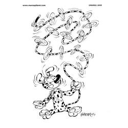 Disegno da colorare: Marsupilami (Personaggi dei Cartoni Animati) #50116 - Pagine da Colorare Stampabili Gratuite