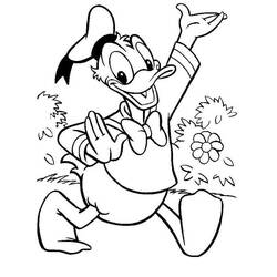 Disegno da colorare: Paperino (Personaggi dei Cartoni Animati) #30316 - Pagine da Colorare Stampabili Gratuite