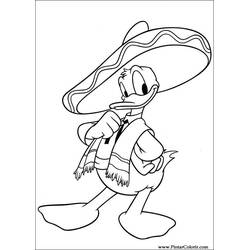 Disegno da colorare: Paperino (Personaggi dei Cartoni Animati) #30324 - Pagine da Colorare Stampabili Gratuite