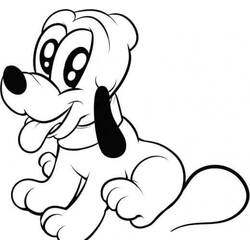 Disegni da colorare: Pluto - Pagine da Colorare Stampabili Gratuite