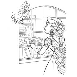 Disegno da colorare: Rapunzel (Personaggi dei Cartoni Animati) #177901 - Pagine da Colorare Stampabili Gratuite