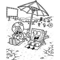 Disegno da colorare: Sandy Cheeks (Personaggi dei Cartoni Animati) #220605 - Pagine da Colorare Stampabili Gratuite