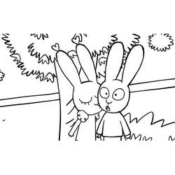 Disegno da colorare: Simon Rabbit (Personaggi dei Cartoni Animati) #192965 - Pagine da Colorare Stampabili Gratuite