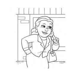 Disegni da colorare: Sindaco Goodway - Pagine da Colorare Stampabili Gratuite