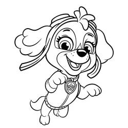 Disegni da colorare: Stella PAW Patrol - Pagine da Colorare Stampabili Gratuite