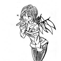 Disegno da colorare: Angelo (Personaggi) #86346 - Pagine da Colorare Stampabili Gratuite