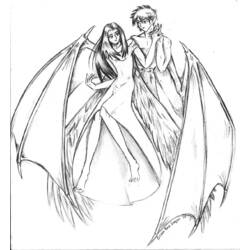 Disegno da colorare: Angelo (Personaggi) #86418 - Pagine da Colorare Stampabili Gratuite