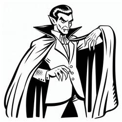 Disegni da colorare: Dracula - Pagine da Colorare Stampabili Gratuite