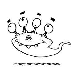 Disegni da colorare: Extraterrestre - Pagine da Colorare Stampabili Gratuite