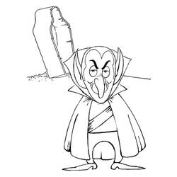 Disegno da colorare: Vampiro (Personaggi) #86001 - Pagine da Colorare Stampabili Gratuite