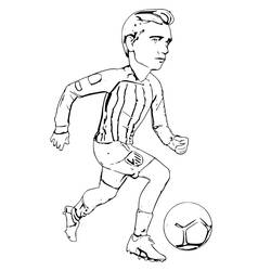 Disegni da colorare: Antoine Griezmann - Pagine da Colorare Stampabili Gratuite