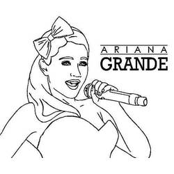 Disegno da colorare: Ariana Grande (Persone famose) #214377 - Pagine da Colorare Stampabili Gratuite