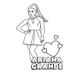 Disegno da colorare: Ariana Grande (Persone famose) #214386 - Pagine da Colorare Stampabili Gratuite