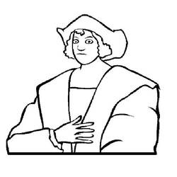 Disegno da colorare: Cristoforo Colombo (Persone famose) #173571 - Pagine da Colorare Stampabili Gratuite