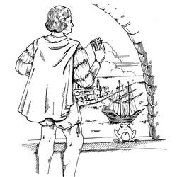 Disegno da colorare: Cristoforo Colombo (Persone famose) #173580 - Pagine da Colorare Stampabili Gratuite