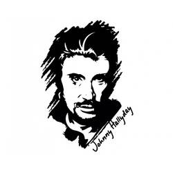 Disegni da colorare: Johnny Hallyday - Pagine da Colorare Stampabili Gratuite