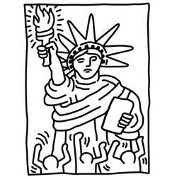 Disegni da colorare: Keith Haring - Pagine da Colorare Stampabili Gratuite