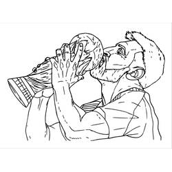 Disegno da colorare: Lionel Messi (Persone famose) #193560 - Pagine da Colorare Stampabili Gratuite