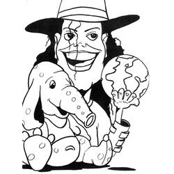 Disegno da colorare: Michael Jackson (Persone famose) #212365 - Pagine da Colorare Stampabili Gratuite