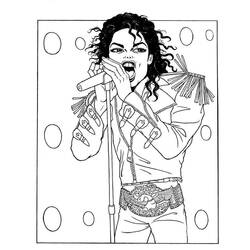 Disegno da colorare: Michael Jackson (Persone famose) #212372 - Pagine da Colorare Stampabili Gratuite