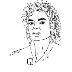 Disegno da colorare: Michael Jackson (Persone famose) #212391 - Pagine da Colorare Stampabili Gratuite