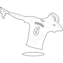 Disegni da colorare: Paul Pogba - Pagine da Colorare Stampabili Gratuite