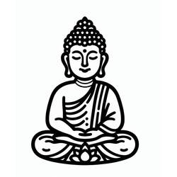 Disegno da colorare: Buddha (Religione e Mitologia) #216105 - Pagine da Colorare Stampabili Gratuite