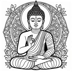 Disegno da colorare: Buddha (Religione e Mitologia) #216127 - Pagine da Colorare Stampabili Gratuite