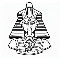 Disegno da colorare: Faraone (Religione e Mitologia) #192980 - Pagine da Colorare Stampabili Gratuite