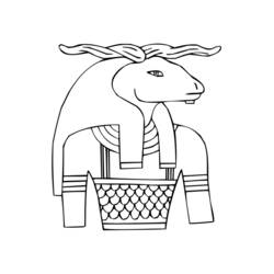 Disegno da colorare: Mitologia Egizia (Religione e Mitologia) #111167 - Pagine da Colorare Stampabili Gratuite