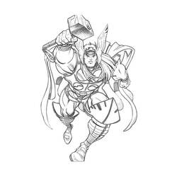 Disegno da colorare: Thor (Religione e Mitologia) #75755 - Pagine da Colorare Stampabili Gratuite